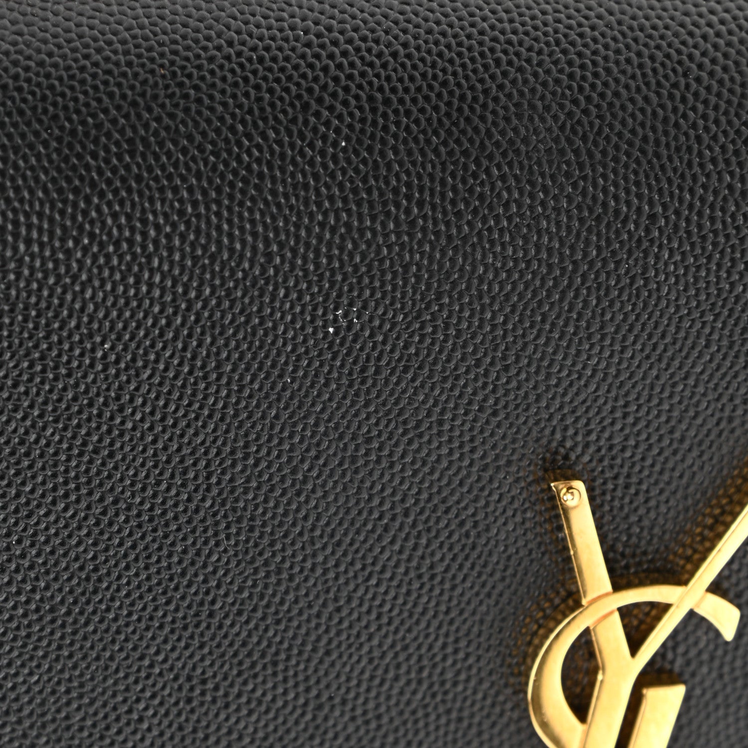 Saint Laurent Grain De Poudre Medium Classic Monogram Kate Satchel Black 11 of 12