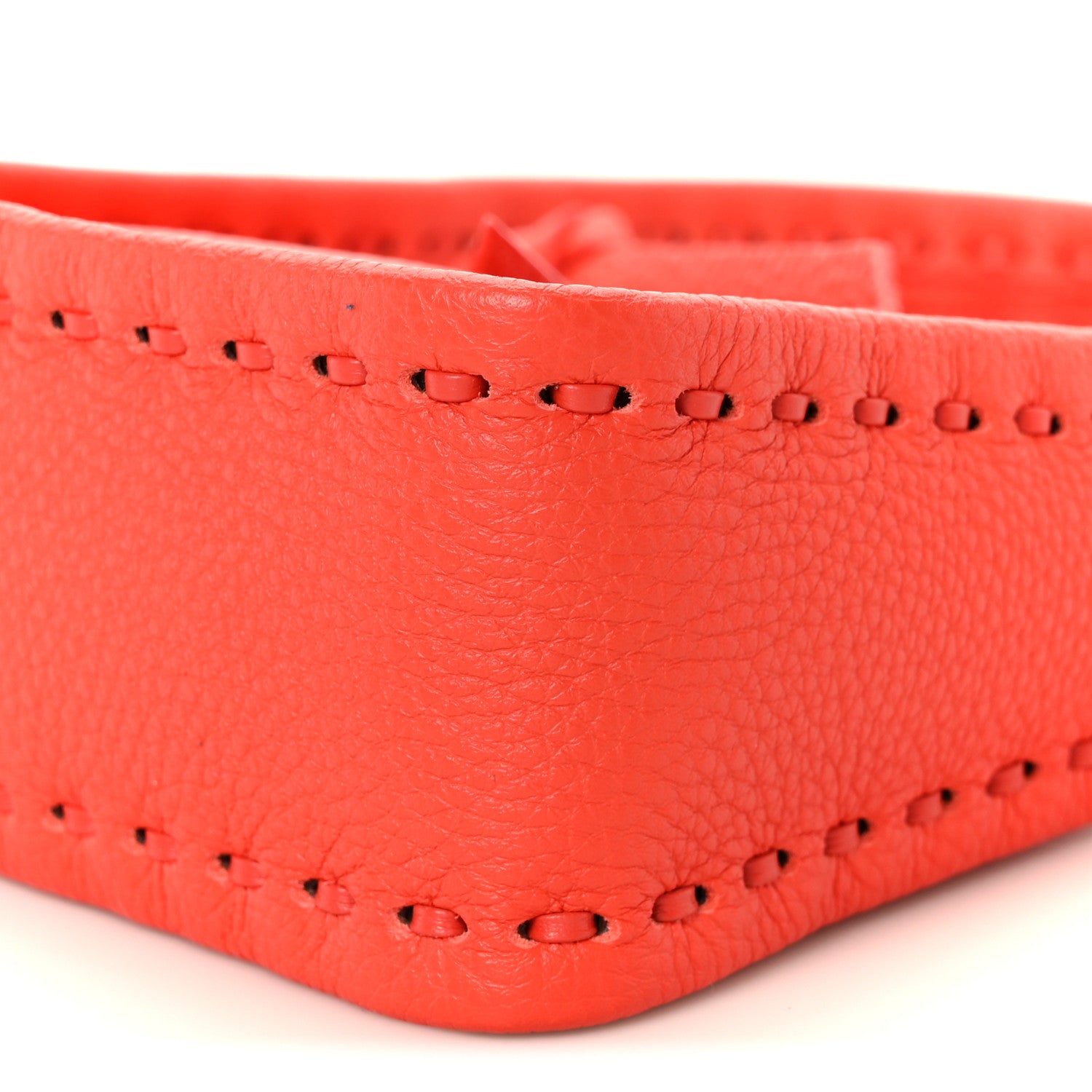 Fendi Cuoio Roma Sellerissima Nappa Sintetica Tape Stitch Mini Fendessence Shoulder Bag Lava 11 of 11