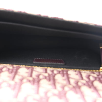 Christian Dior Oblique 30 Montaigne Flap Bag Burgundy 5 of 10