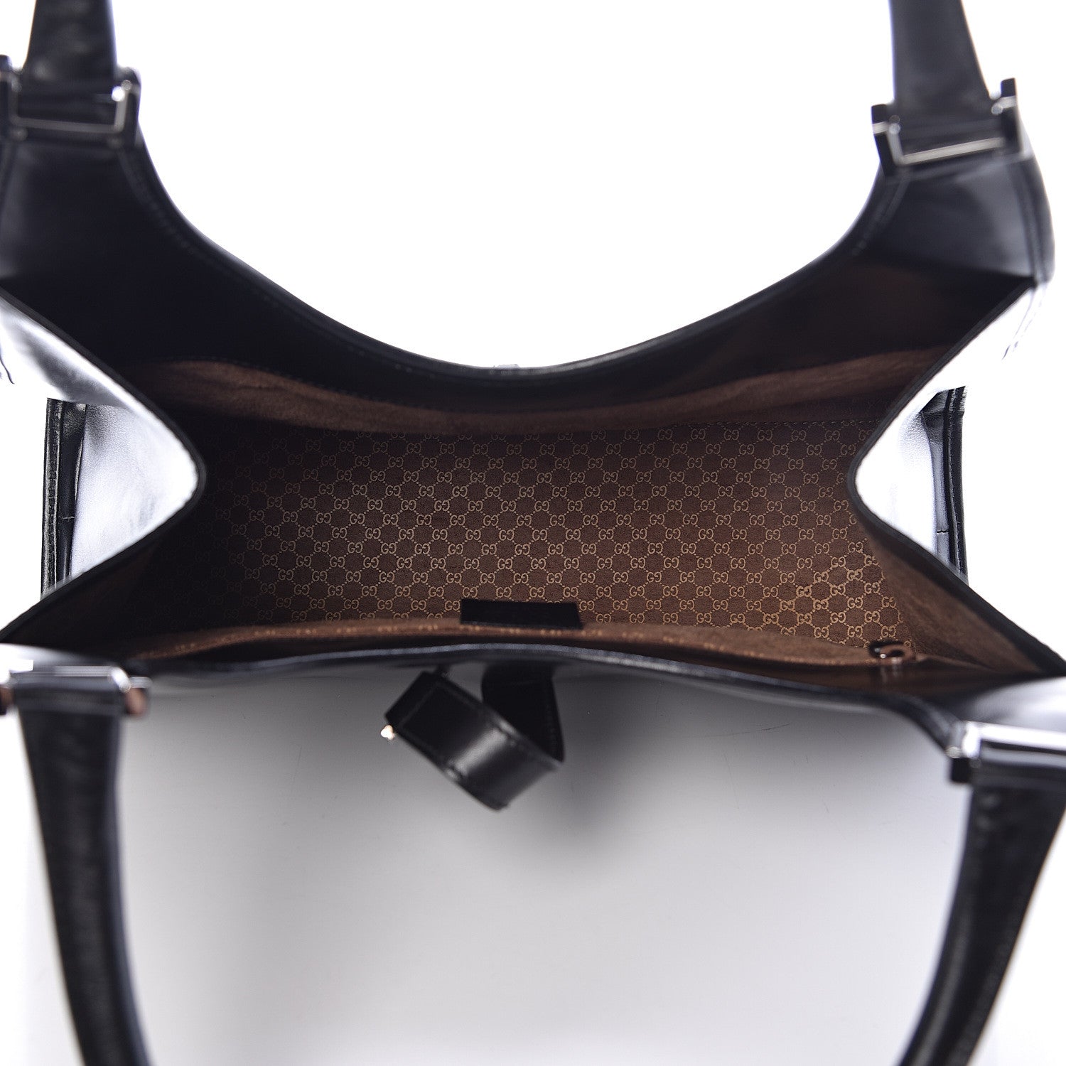 Gucci Calfskin Bardot Shoulder Bag Black 5 of 17