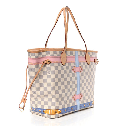 Louis Vuitton Damier Azur Summer Trunks Neo Neverfull MM 4 of 6
