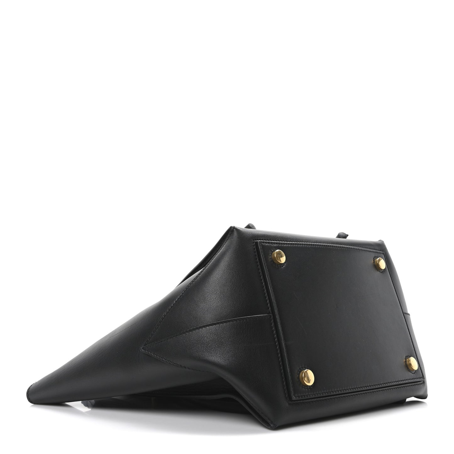 Calfskin Pipe Tote Black