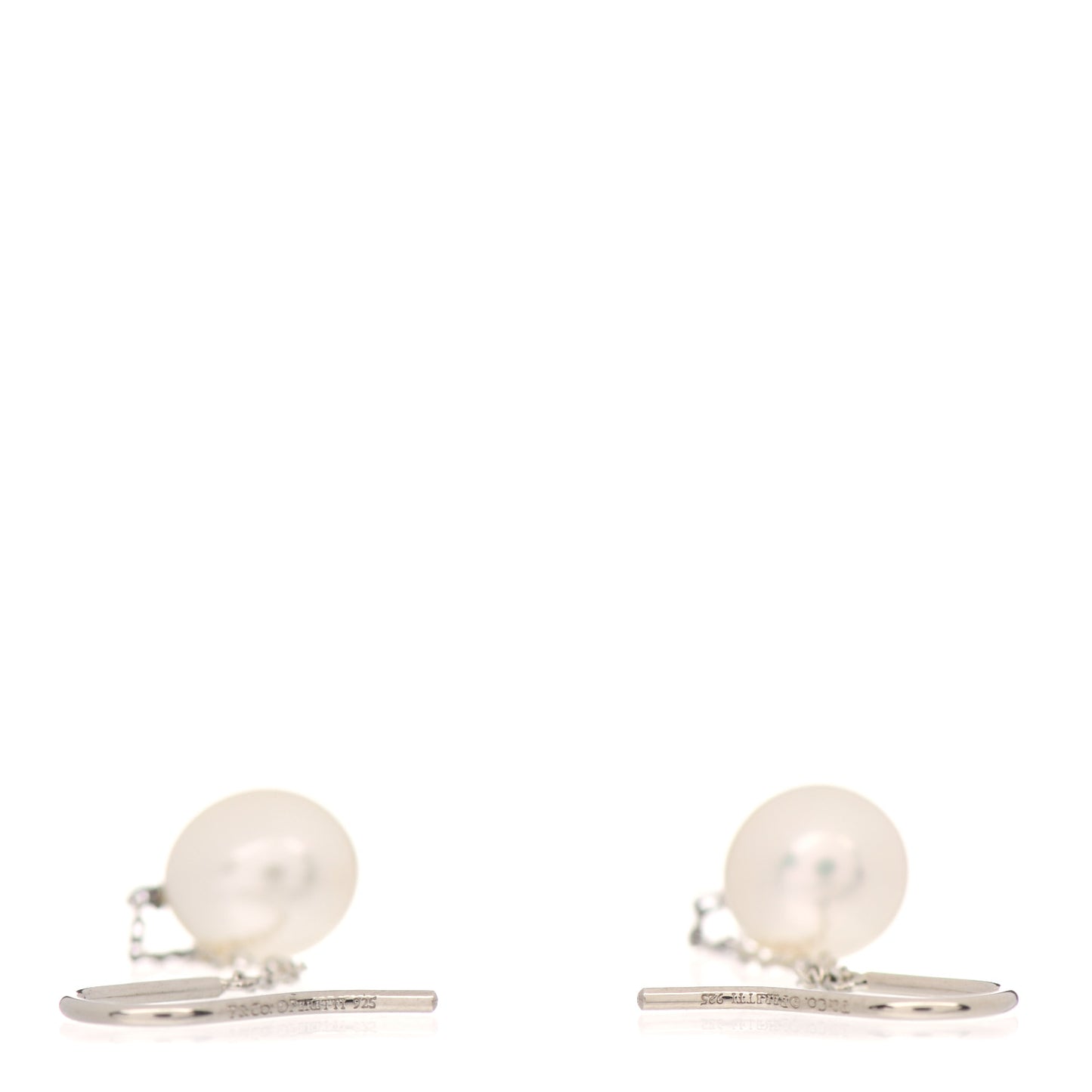 Sterling Silver Pearl 8mm Elsa Peretti Pearls By The Yard Earrings