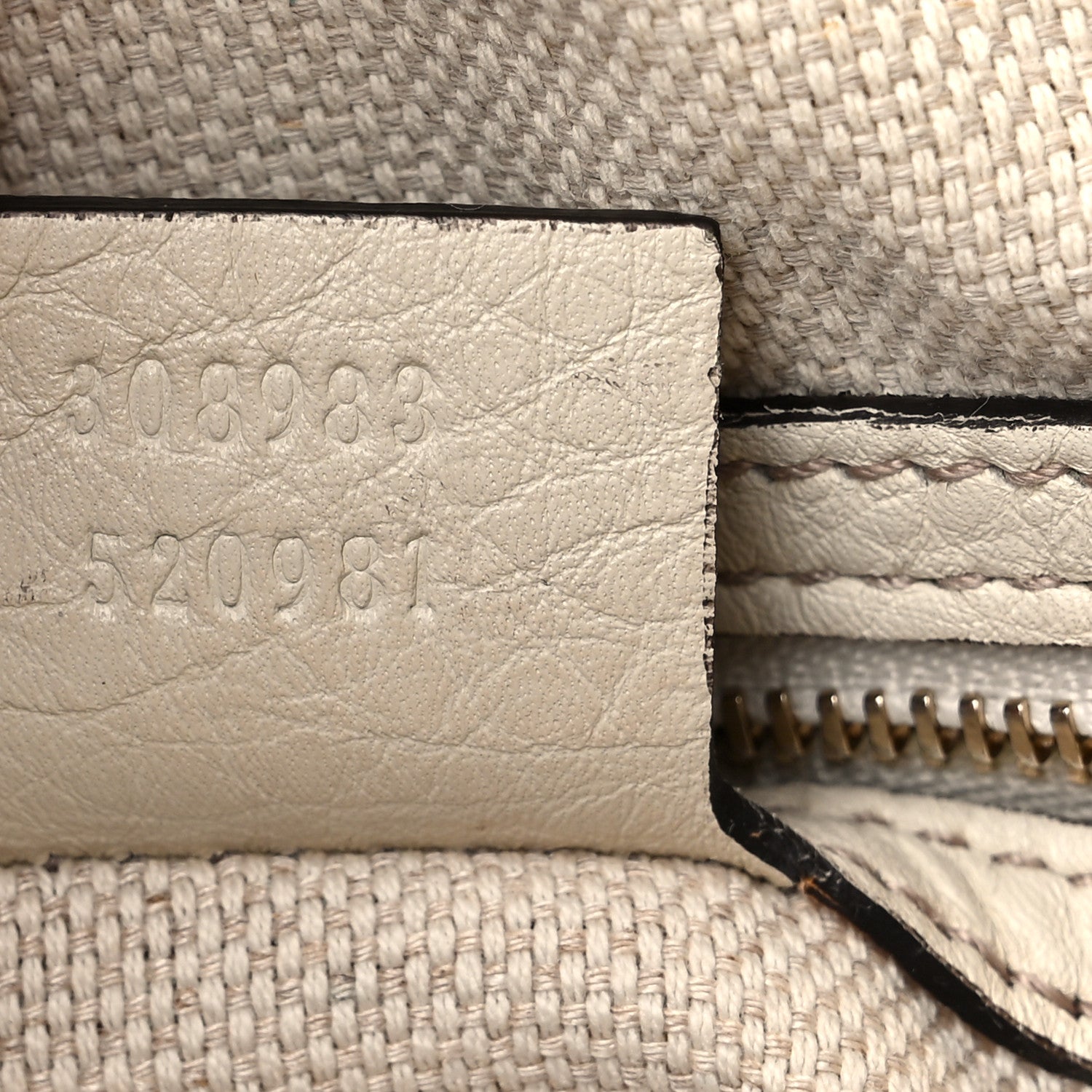 Gucci Pebbled Calfskin Small Soho Bowler Off White 7 of 15