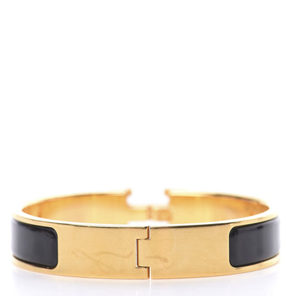 Hermes Enamel Narrow Clic Clac H Bracelet PM Black 3 of 5