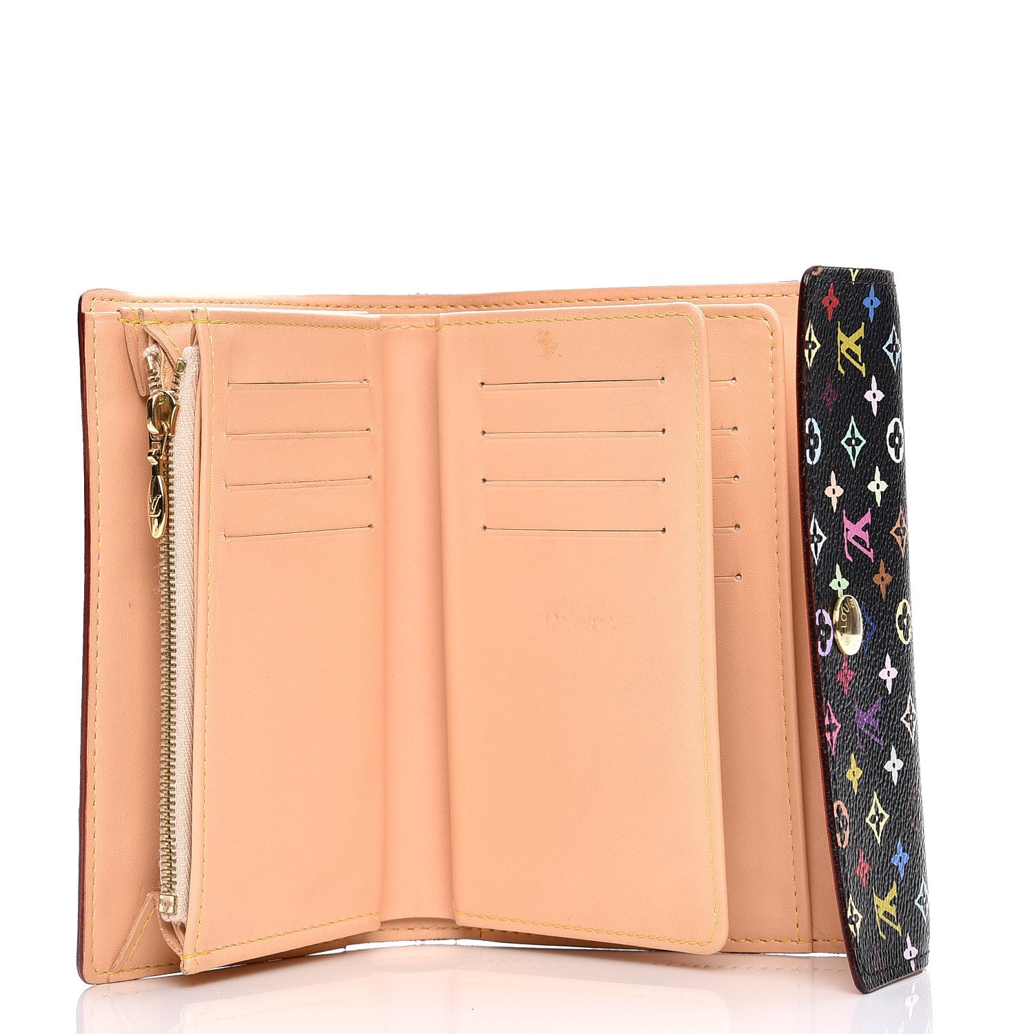 Louis Vuitton Monogram Multicolor Alexandra Wallet Black 5 of 10