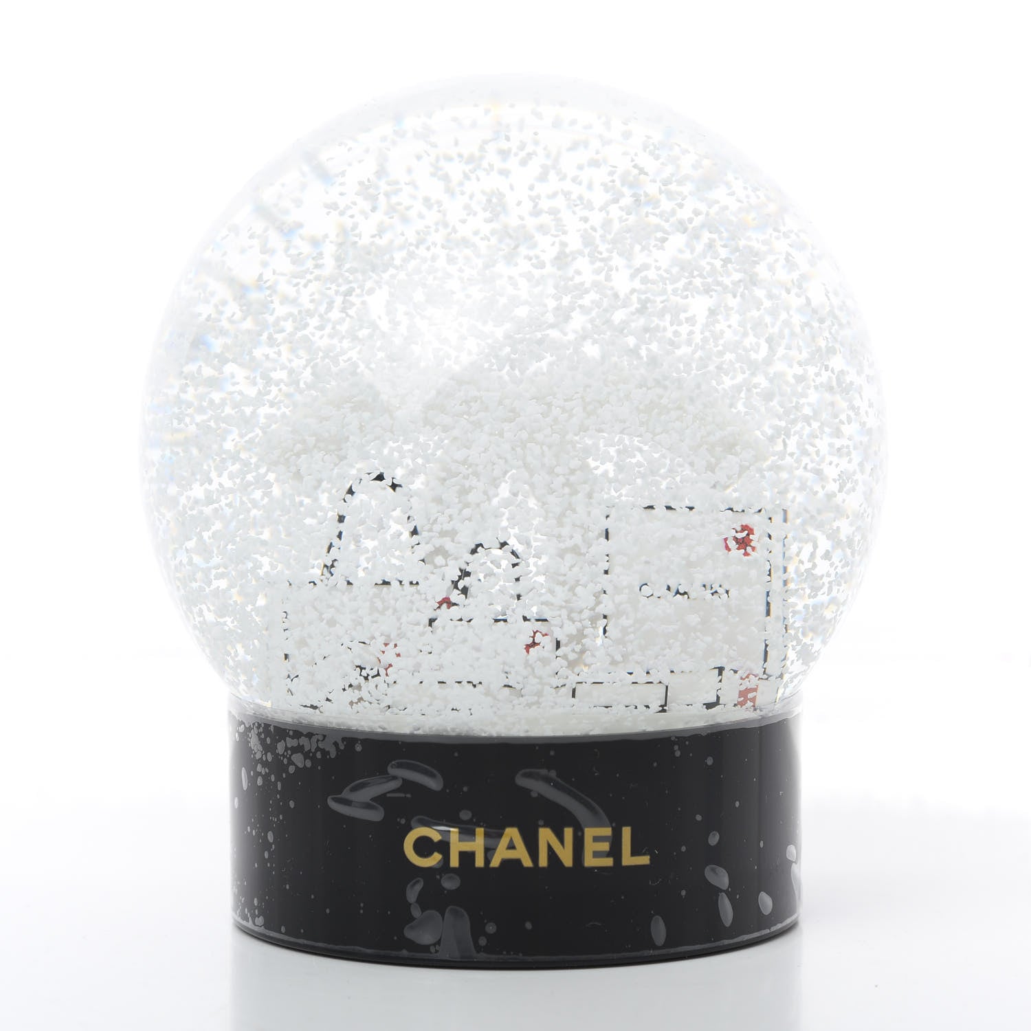 Chanel Glass CC Shopping Bag Snow Globe 4 of 5