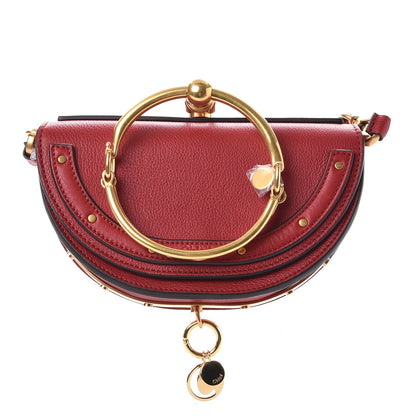 Chloe Calfskin Small Nile Bracelet Minaudiere Bag Dahlia Red 1 of 9
