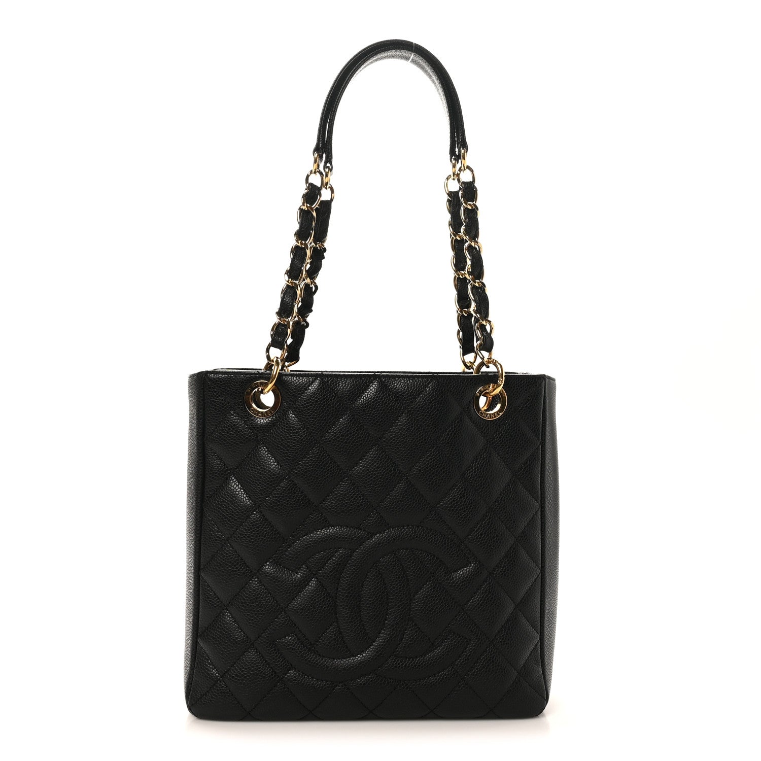 Chanel Caviar Quilted Petit Shopping Tote PST Black 1 of 10