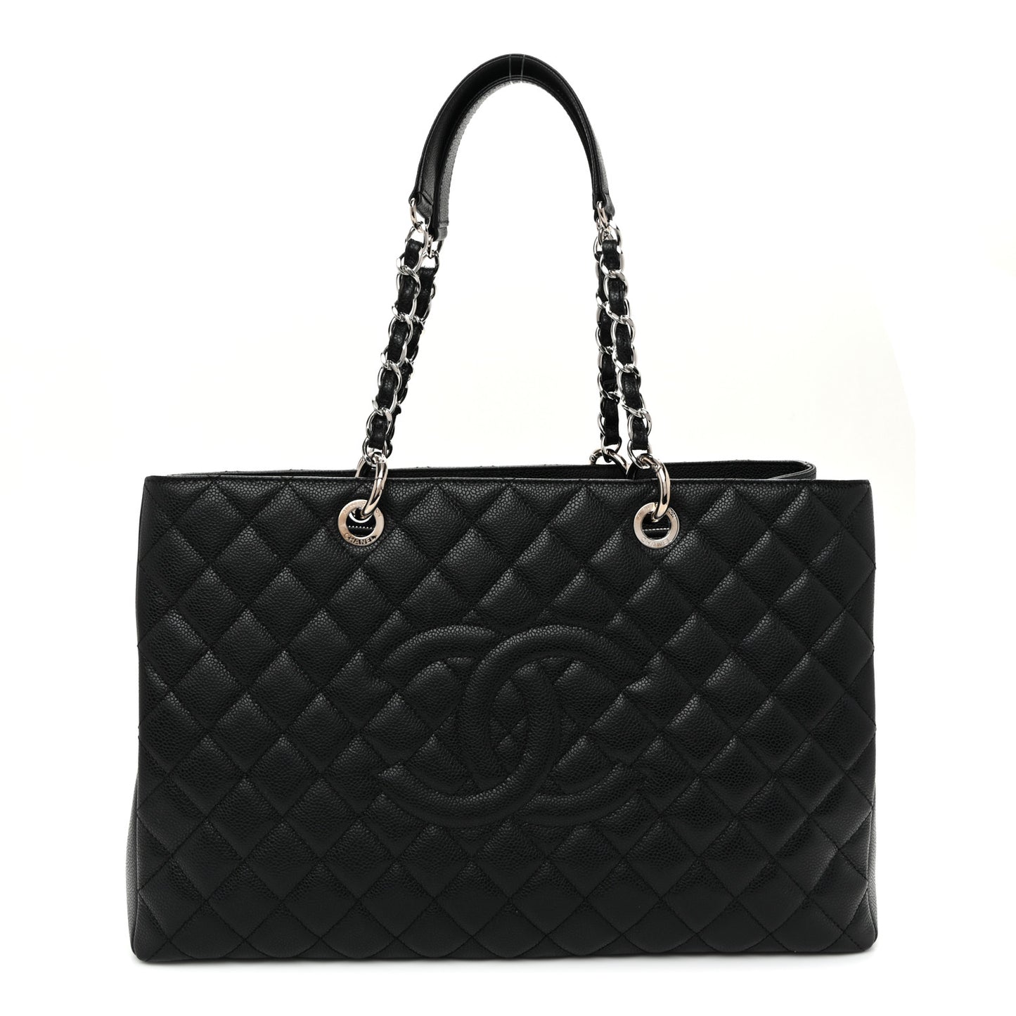 Caviar Quilted XL Grand Shopping Tote GST Black