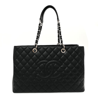 Chanel Caviar Quilted XL Grand Shopping Tote GST Black 1 of 10