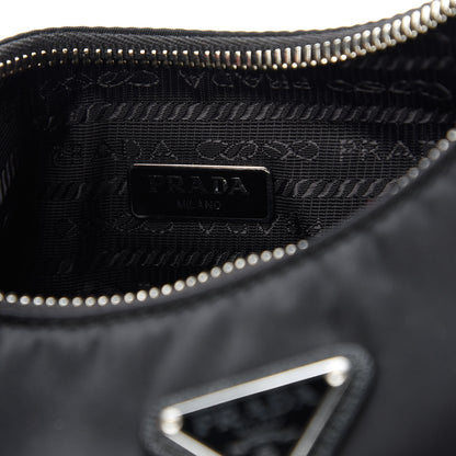 Prada Nylon Re-Edition 2005 Shoulder Bag Black 8 of 10