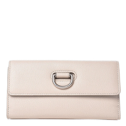 Burberry Grainy Calfskin D-Ring Continental Wallet Stone 1 of 6