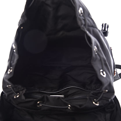 Prada Tessuto Nylon Impunturato Double Buckle Backpack Baltico Black 5 of 8