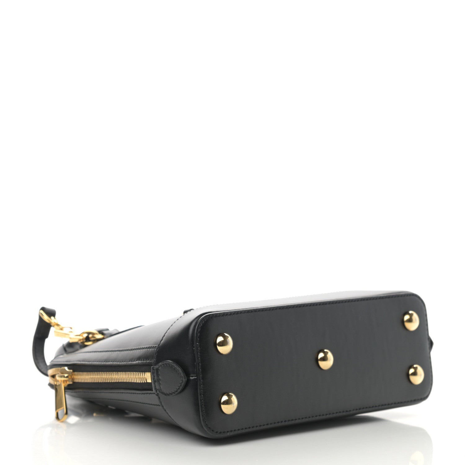 Gucci Boarded Plutone Calfskin Small Horsebit 1955 Top Handle Bag Black 4 of 15
