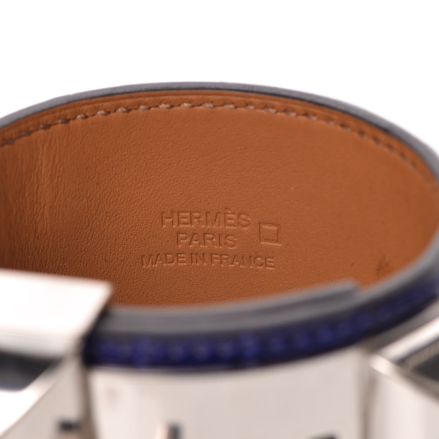 Hermes Shiny Alligator Collier De Chien CDC Bracelet S Bleu Electrique 4 of 7