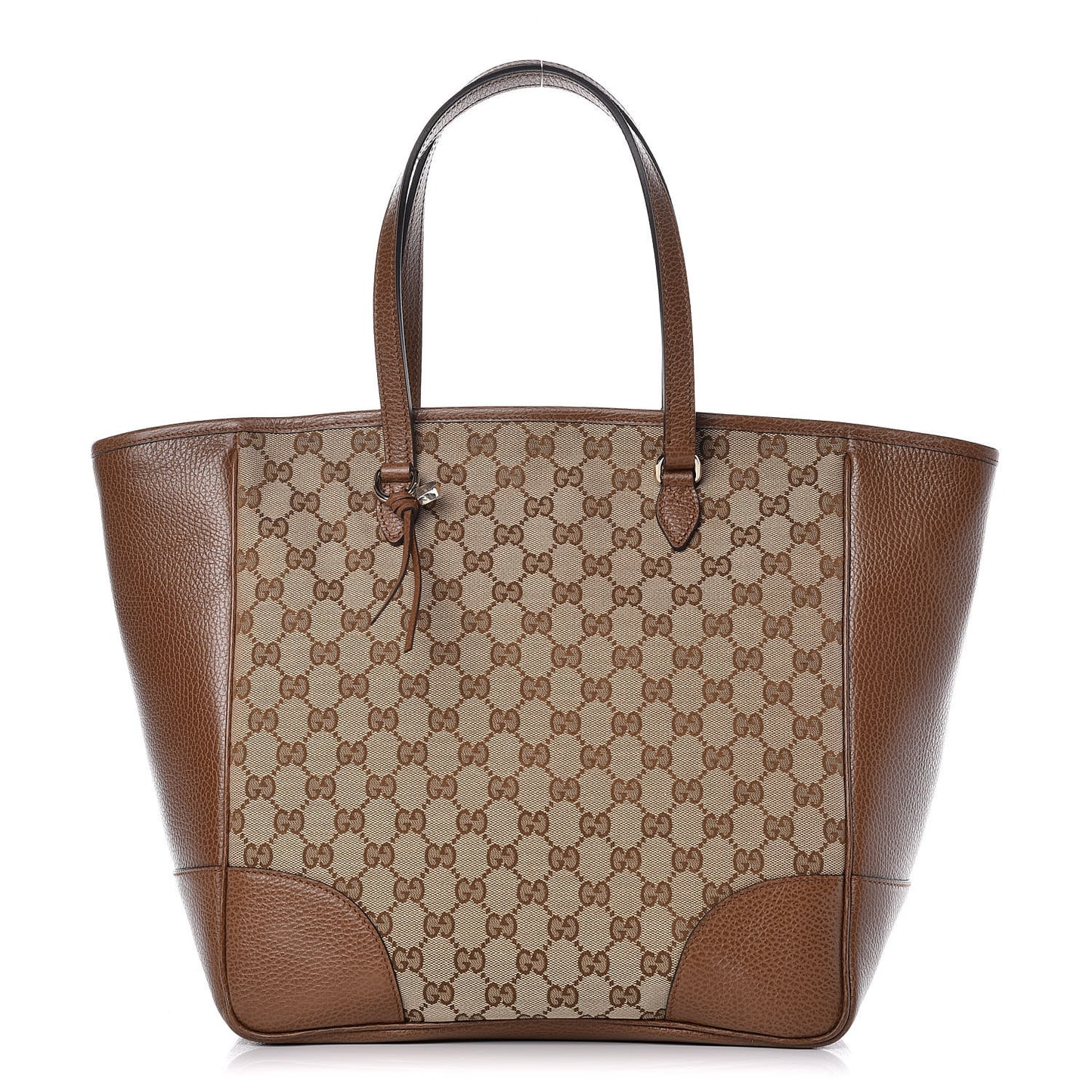 Monogram Medium Bree Zippered Tote Beige Tabacco