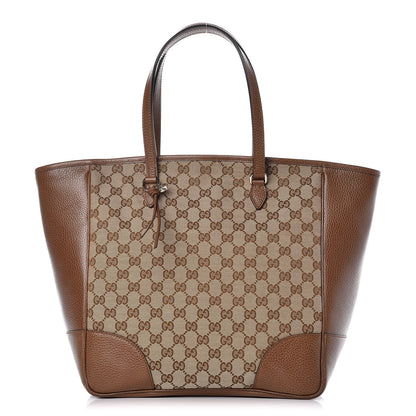 Gucci Monogram Medium Bree Zippered Tote Beige Tabacco 1 of 9