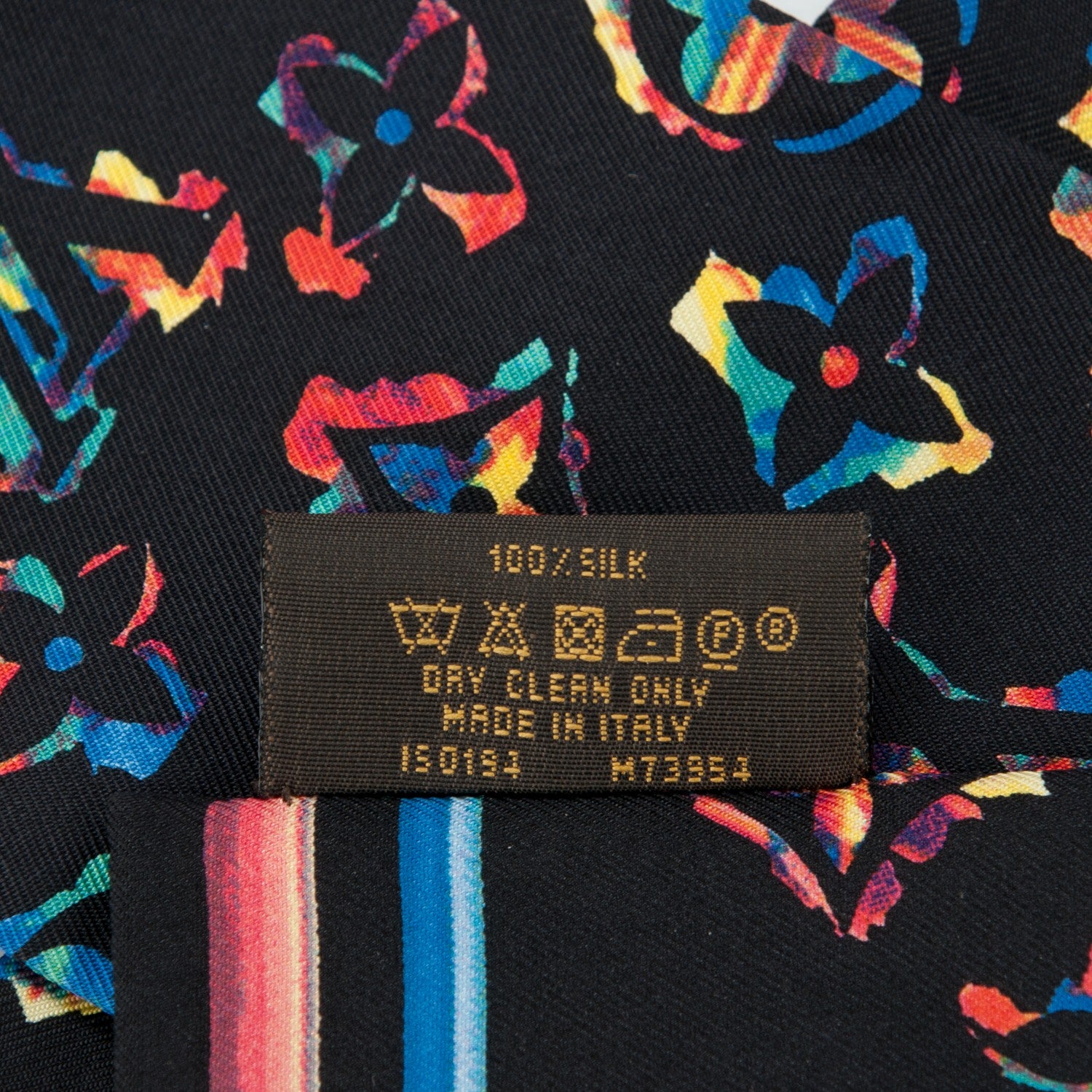 Louis Vuitton Silk Monogram Rainbow Bandeau Black 4 of 4