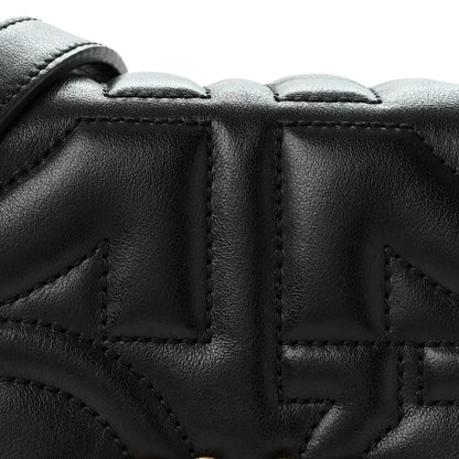 Salvatore Ferragamo Calfskin Quilted Gancini Flap Bag Black 7 of 11