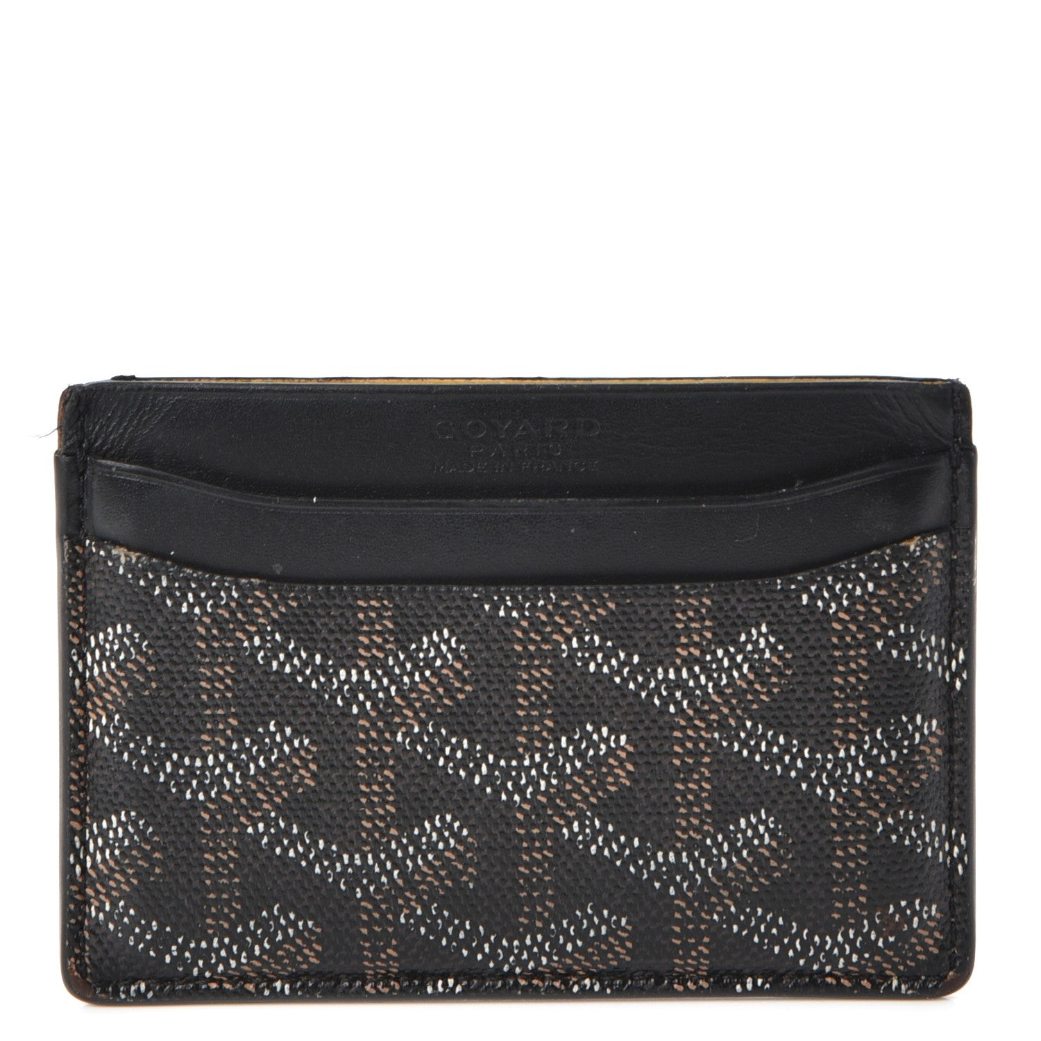 Goyard Goyardine Saint Sulpice Card Holder Black 1 of 13