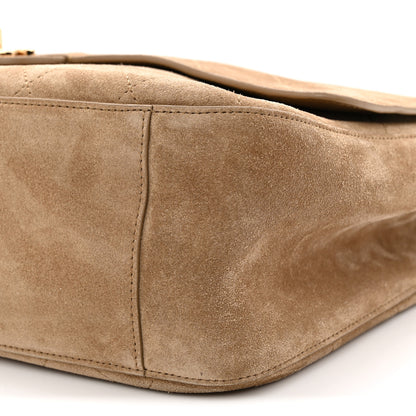 Chanel Suede Calfskin Small Souplissimo Maxi Flap Dark Beige 10 of 10