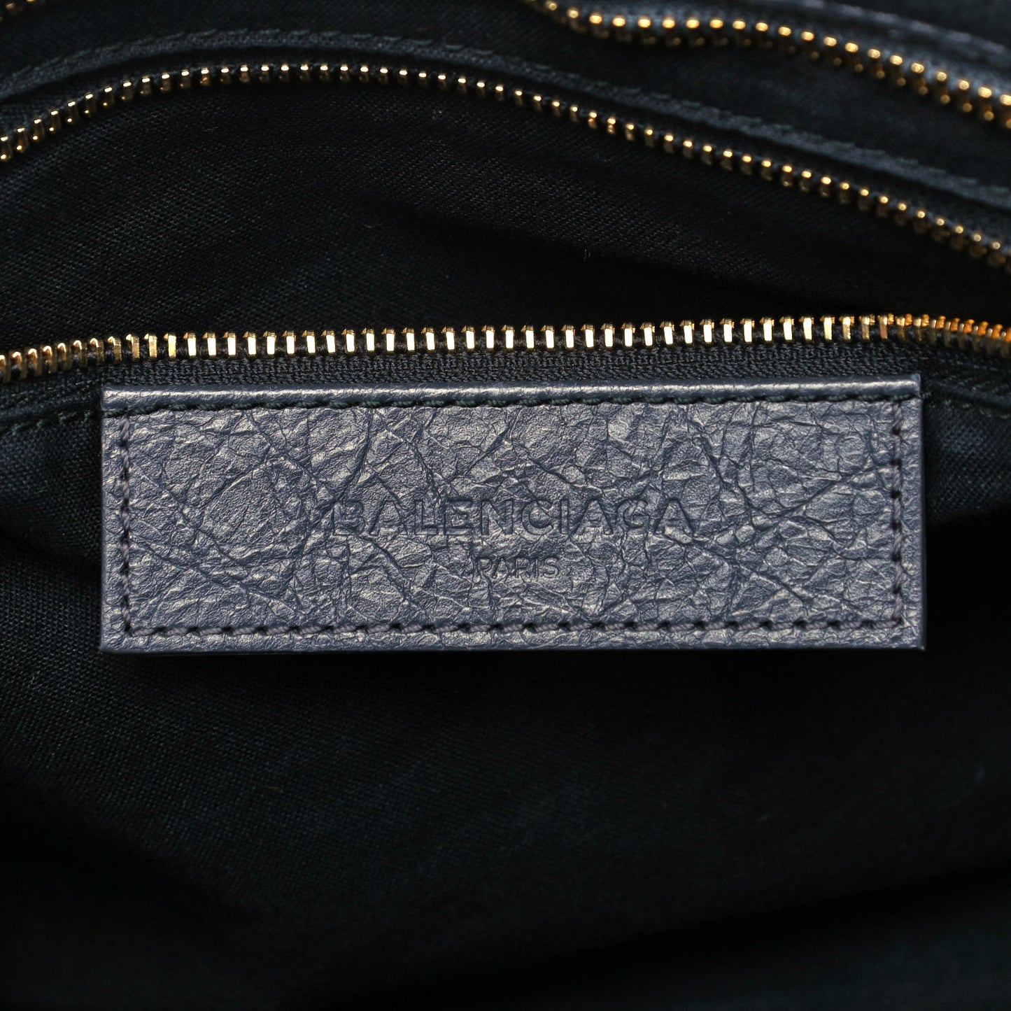 Agneau Classic Gold Hardware S City Gris Fossile