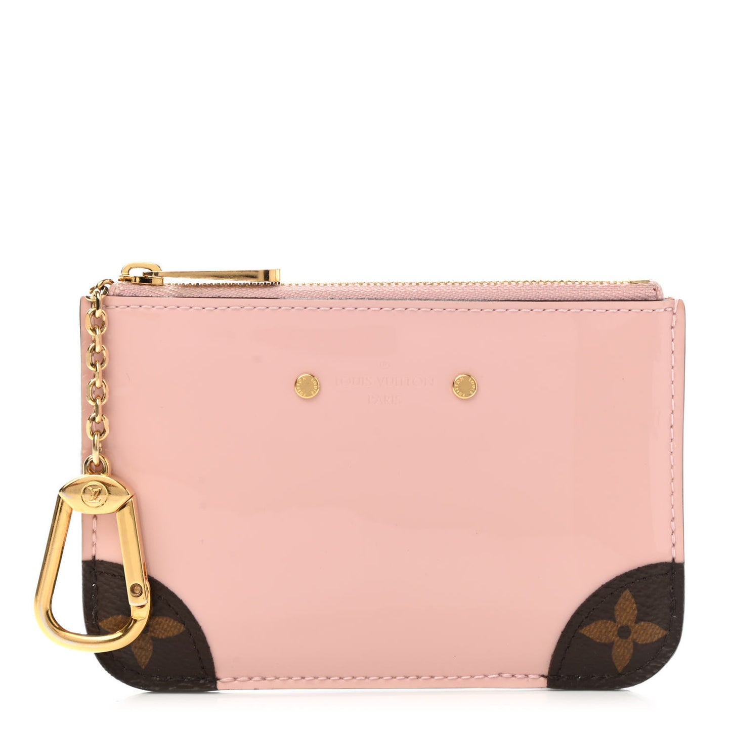 Patent Miroir Venice Key Pouch Rose Ballerine