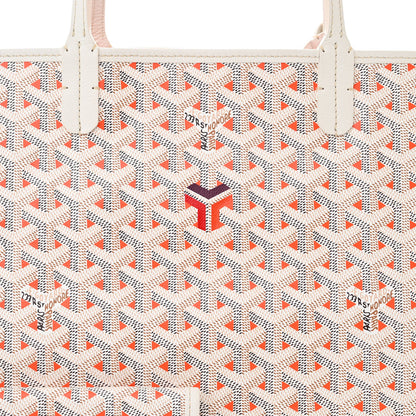 Goyard Goyardine Saint Louis Claire Voie PM White Orange 9 of 11