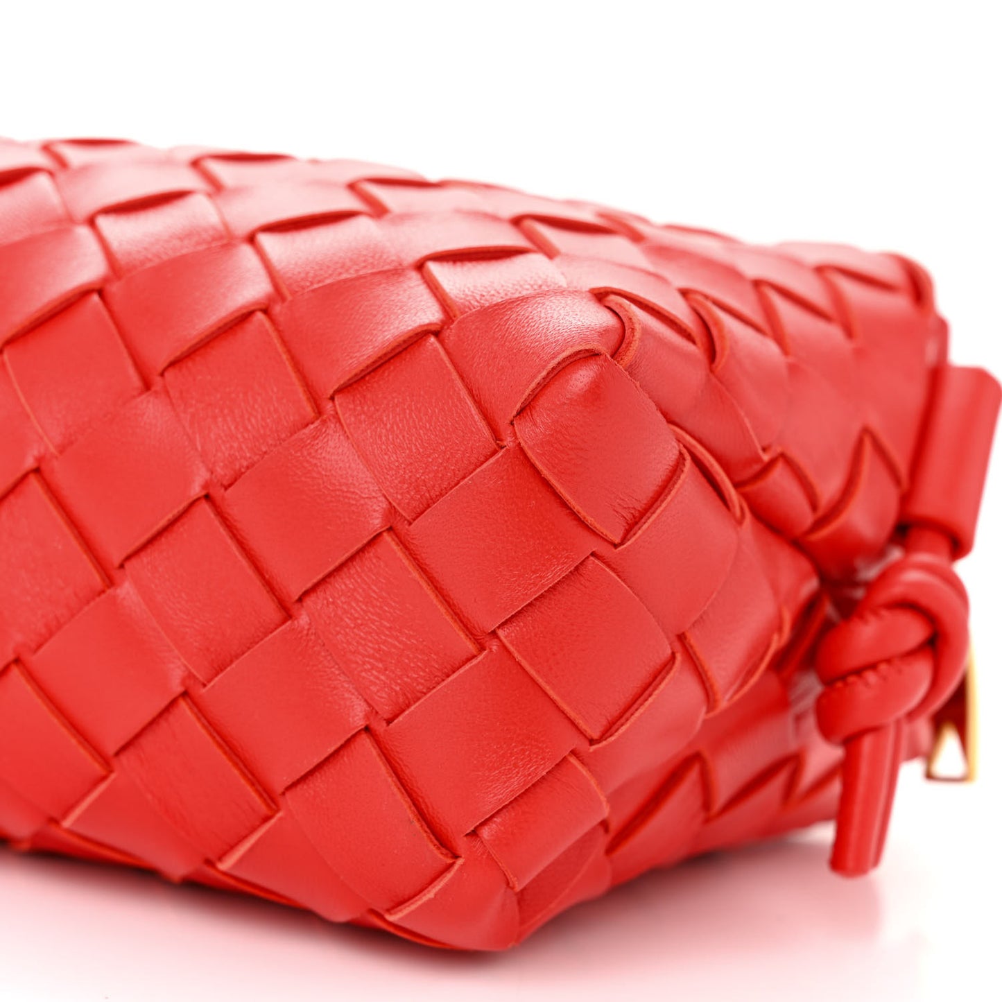 Nappa Intrecciato Mini Loop Camera Bag Redstone