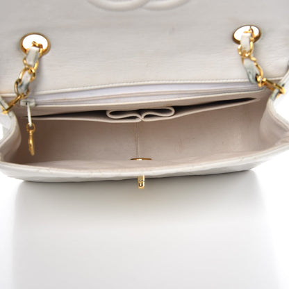 Chanel Lambskin Quilted Small Single Flap White 5 of 17