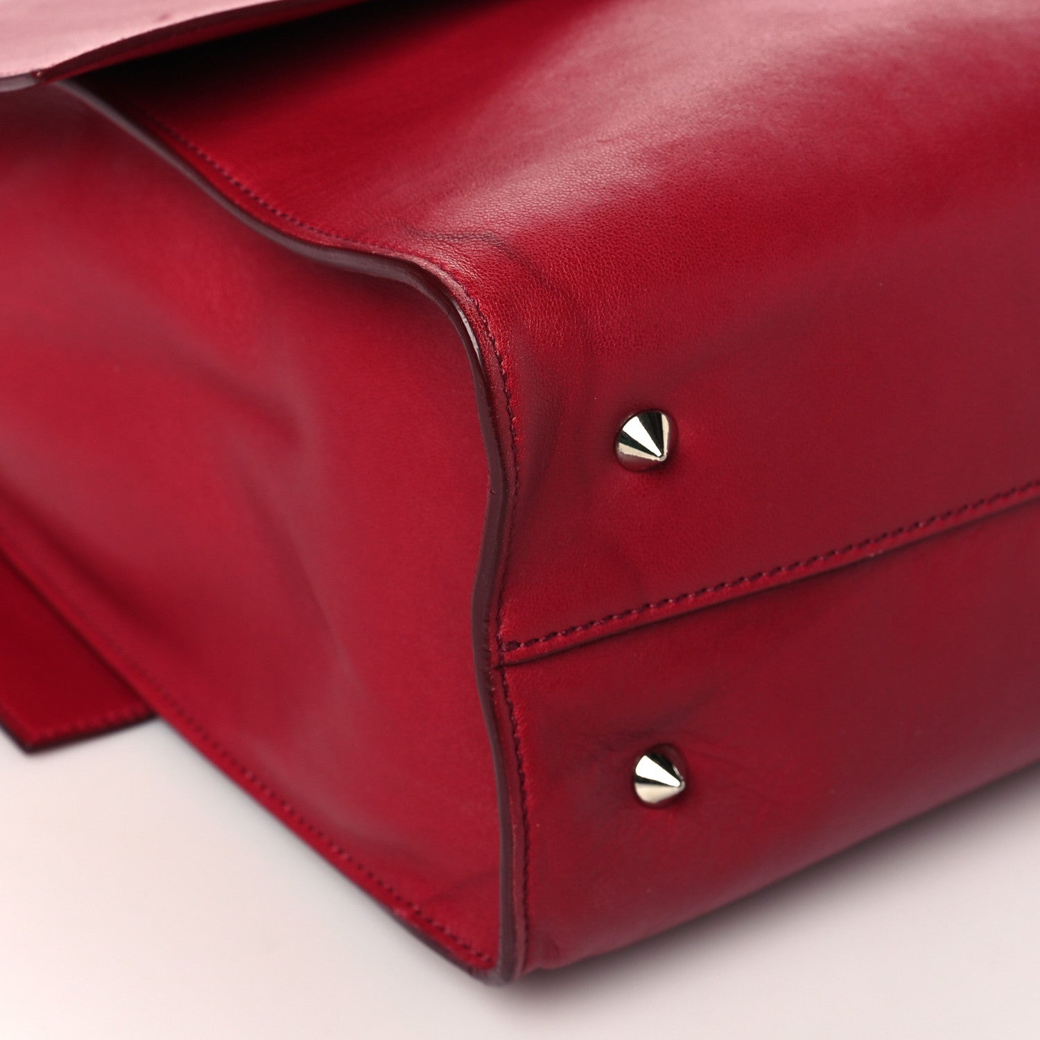 Givenchy Lambskin Medium Shark Lock Satchel Red 9 of 13