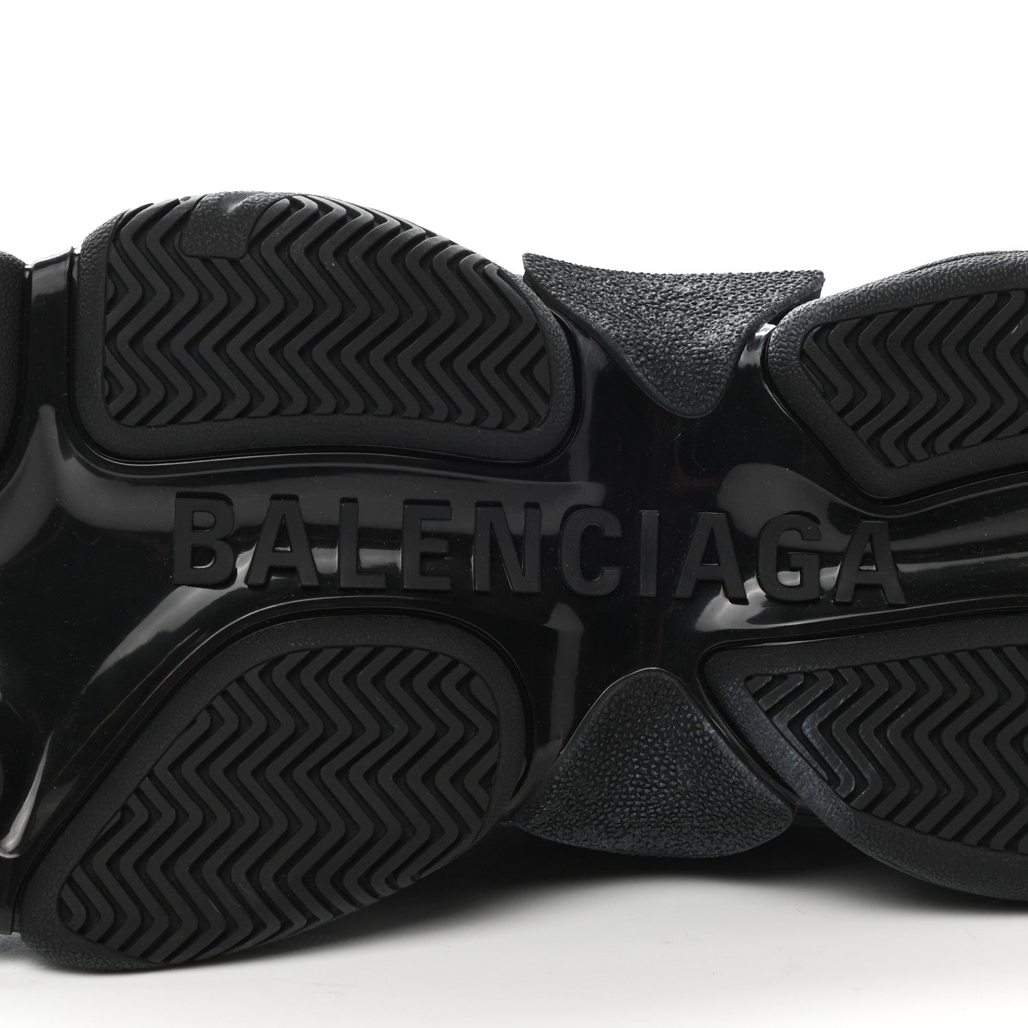 Balenciaga Fabric Mesh Mens Triple S Sneakers 38 Black 6 of 8