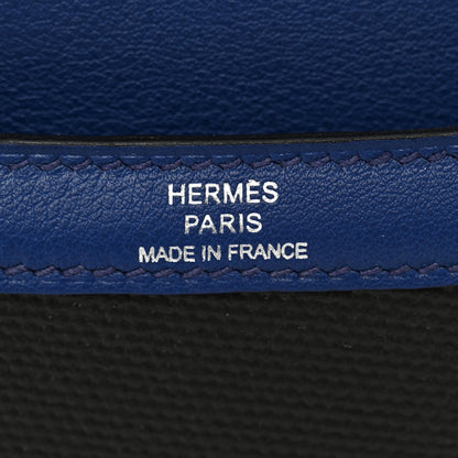 Hermes Swift Toile Constance 24 Bleu Saphir Black Ecru 6 of 11