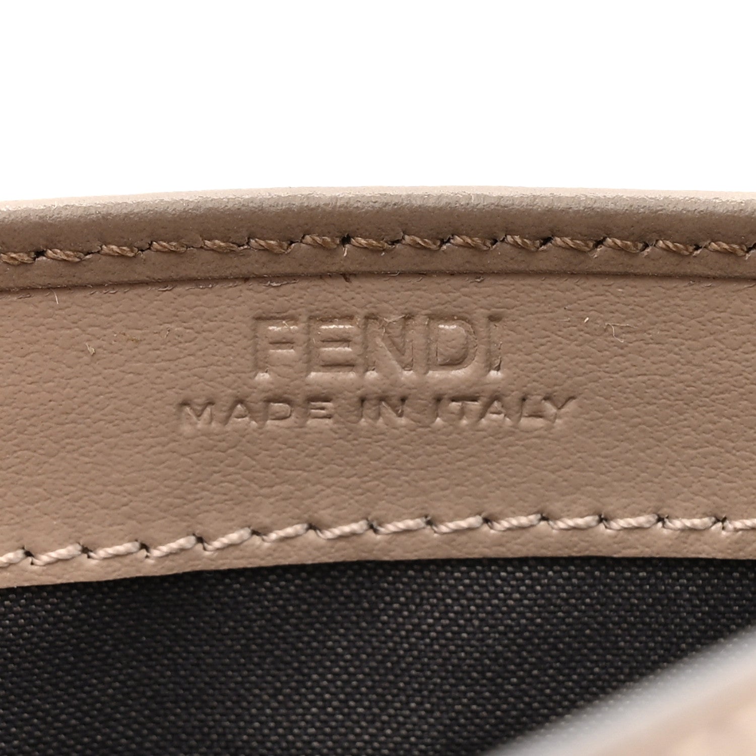 Fendi Vitello King Cruise FF Diamonds Continental Envelope Wallet On Chain Truffle Dove 6 of 10