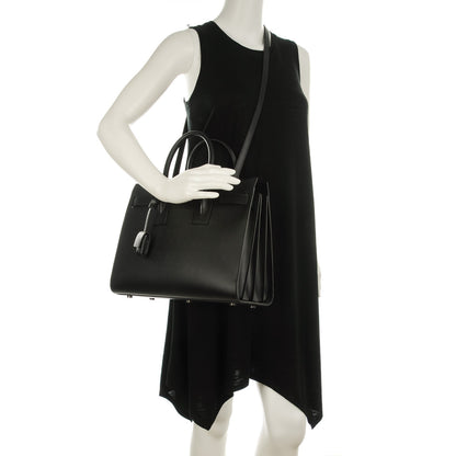 Saint Laurent Smooth Calfskin Small Sac De Jour Black 3 of 8