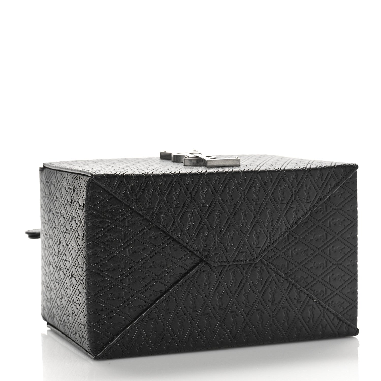 Saint Laurent Calfskin Monogram Take Away Box Black 4 of 9