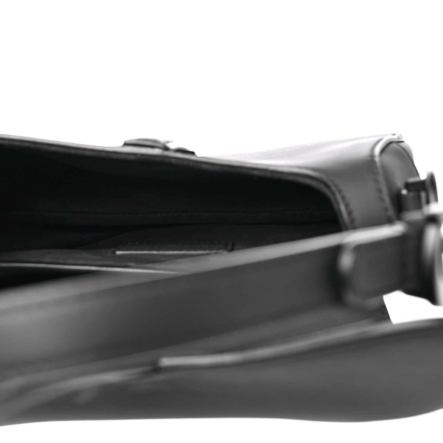 Christian Dior Ultra Matte Calfskin Mini Saddle Bag Black 5 of 12