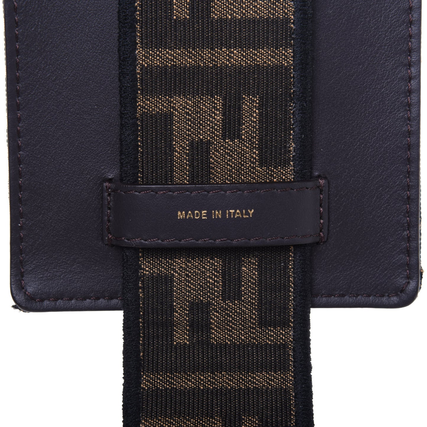 Fabric Jacquard FF 1974 Cell Pocket Strap You Tobacco Moro Black