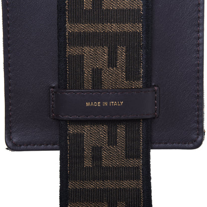 Fendi Fabric Jacquard FF 1974 Cell Pocket Strap You Tobacco Moro Black 7 of 11