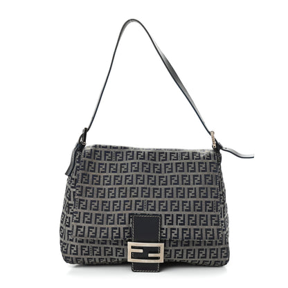 Fendi Zucchino Mama Baguette Navy 1 of 12