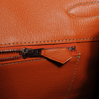 Hermes Epsom Candy Birkin 35 Brique Orange 10 of 11