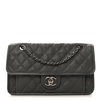 Chanel Caviar Quilted Medium French Riviera Flap Grey 1 of 10