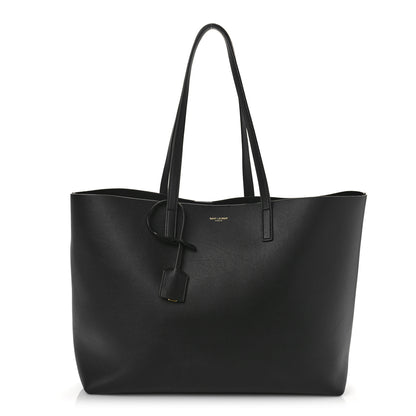 Saint Laurent Calfskin Large Shopping Tote Black 3 of 9