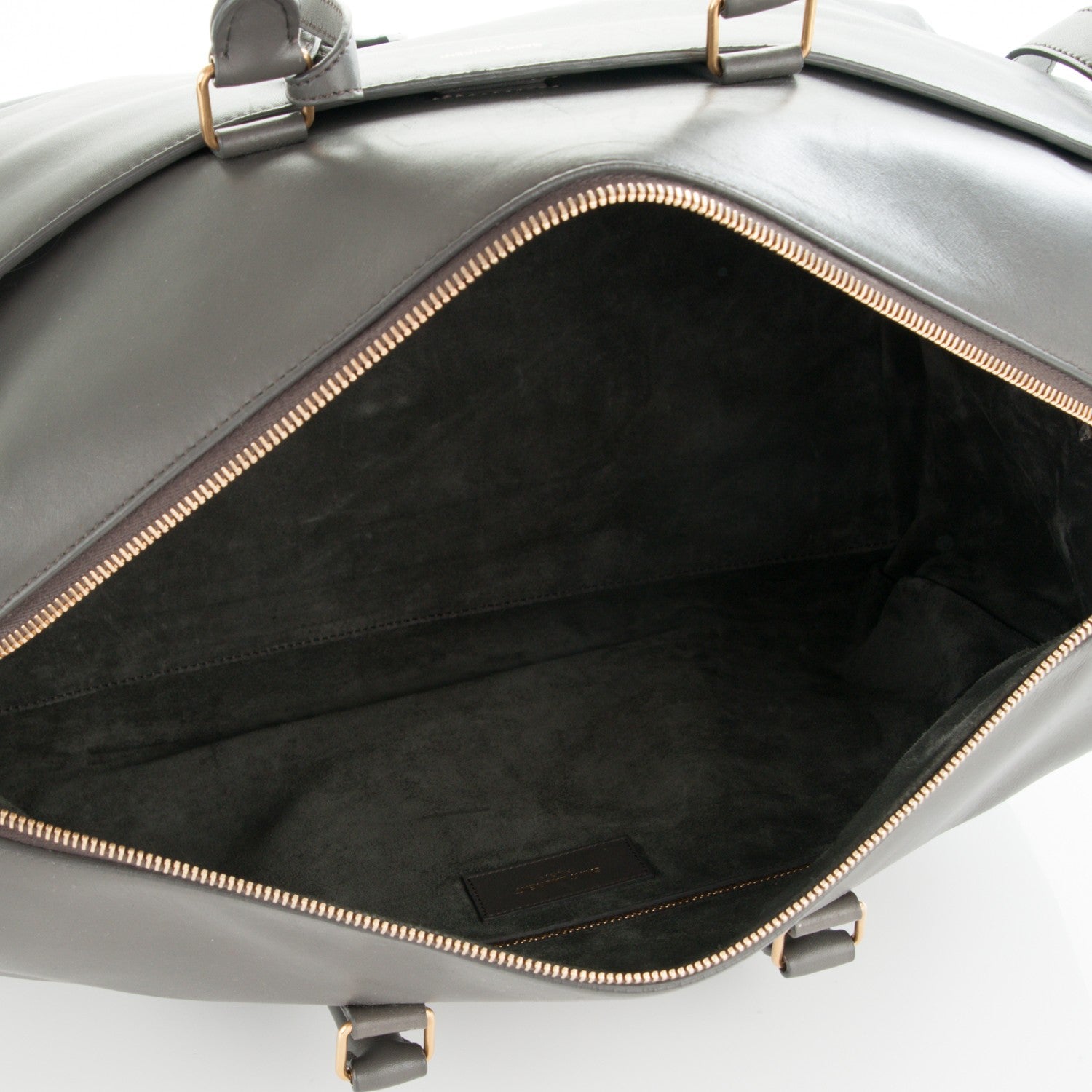 Saint Laurent Calfskin Classic Duffle 12 Fog 5 of 7