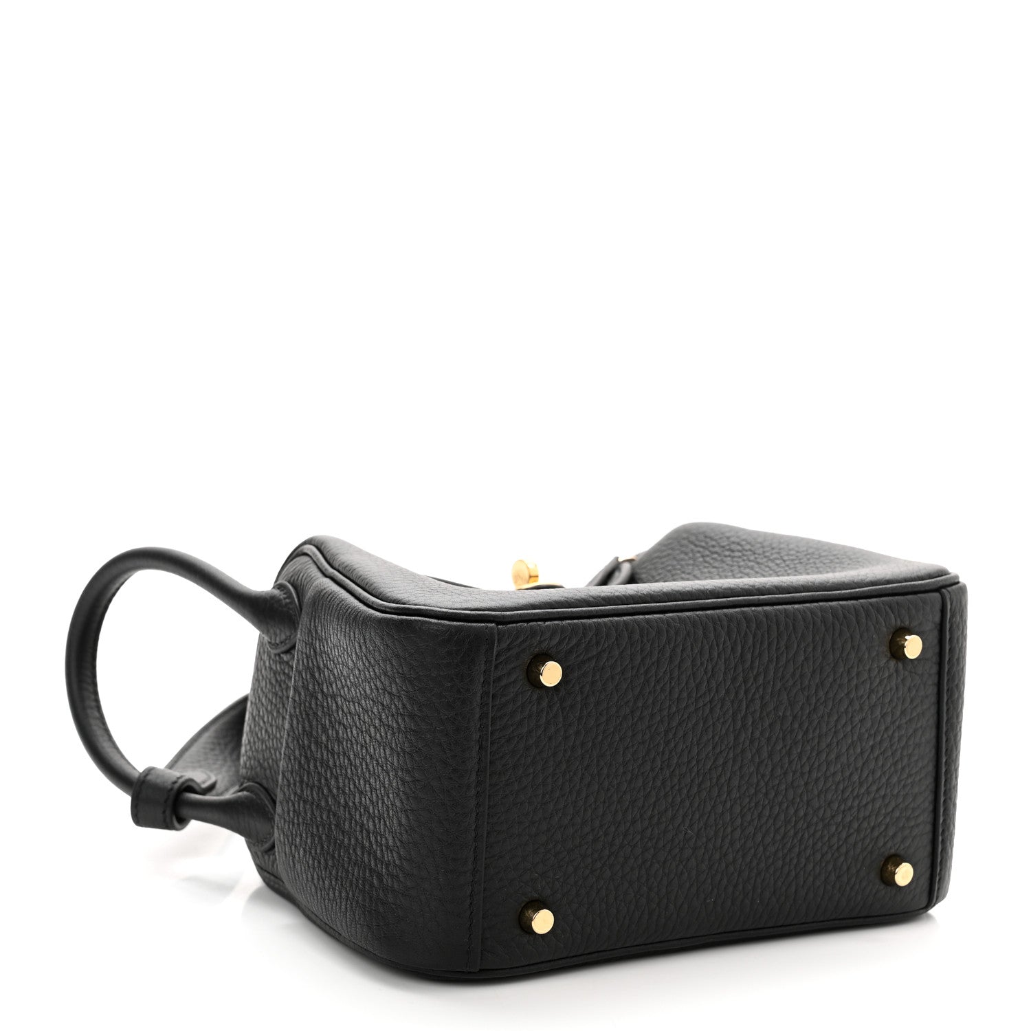 Hermes Taurillon Clemence Mini Lindy 20 Black 4 of 10