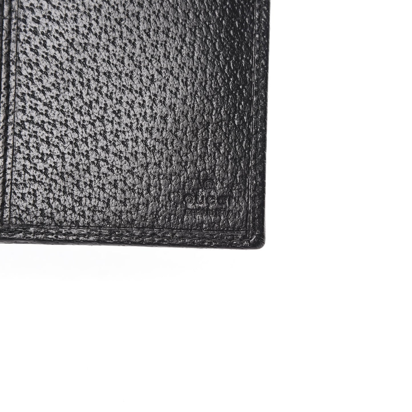 Monogram Metal Bar Chain Wallet Black