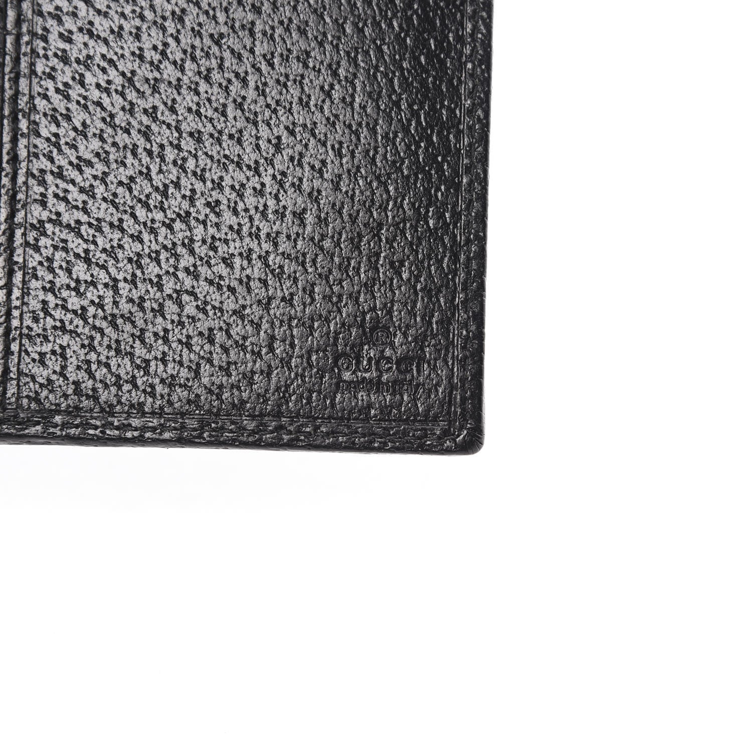 Gucci Monogram Metal Bar Chain Wallet Black 6 of 13