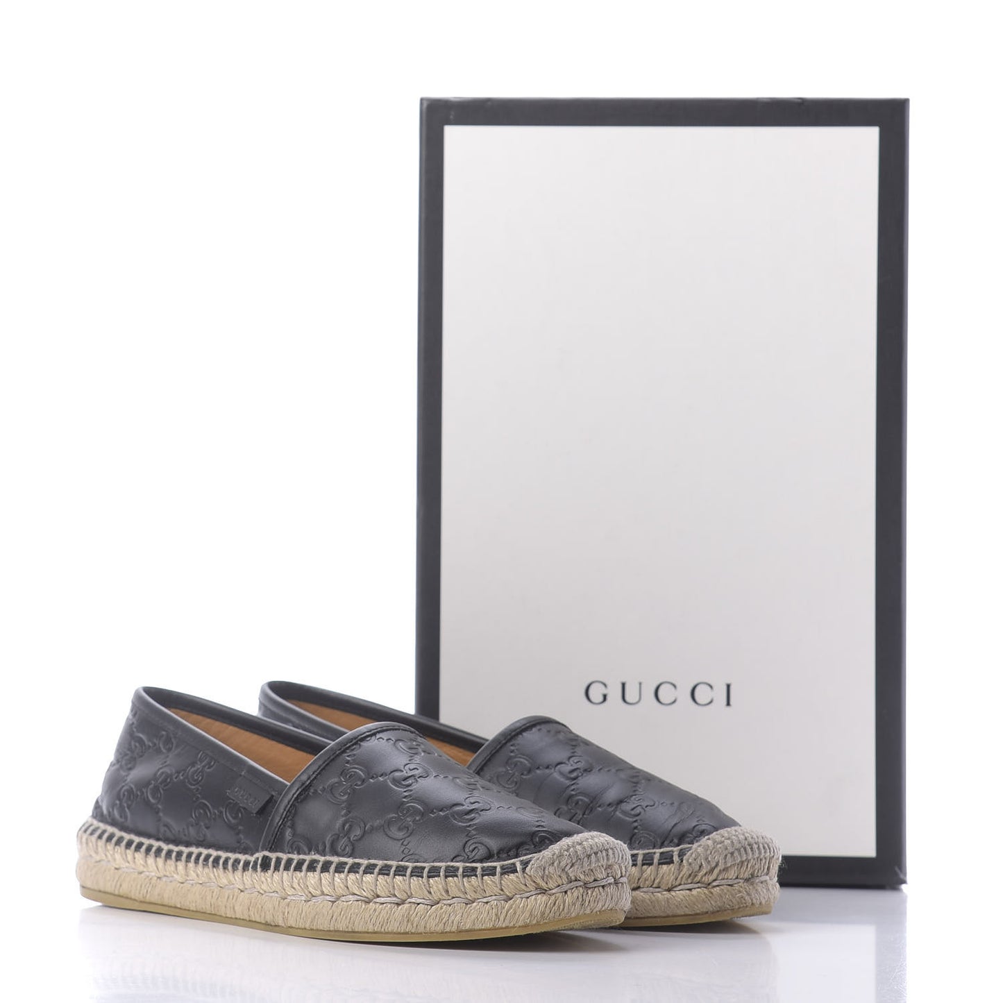 Guccissima Signature Espadrilles 37 Black