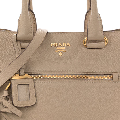 Prada Vitello Daino Tote Sabbia 8 of 14
